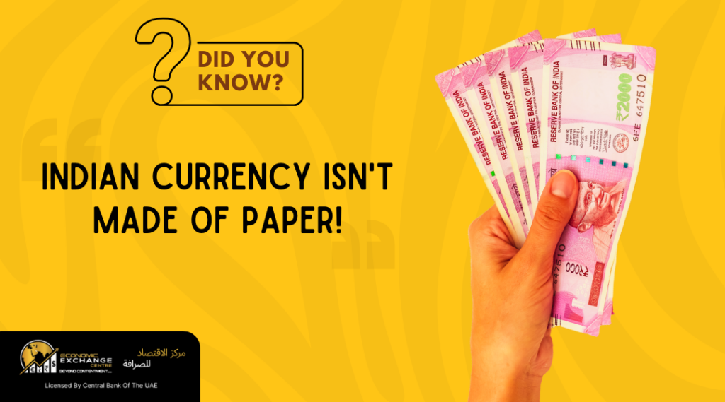 Did You Know? Indian Currency Isn't Made of Paper!